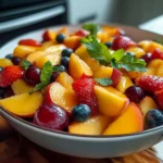 Summer Peach Fruit Salad