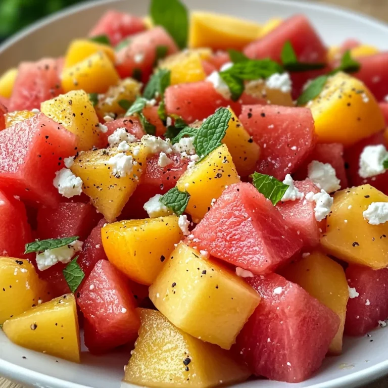 The Peach Watermelon Salad That Tastes Like Summer