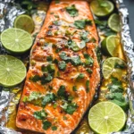 Baked Honey Cilantro Lime Salmon in Foil