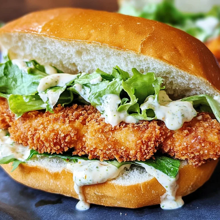 Crispy Chicken Caesar Sandwich