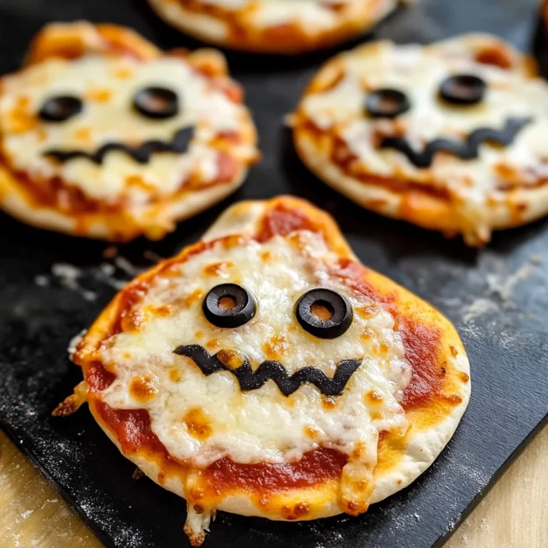 Easy Mini Halloween Pizzas