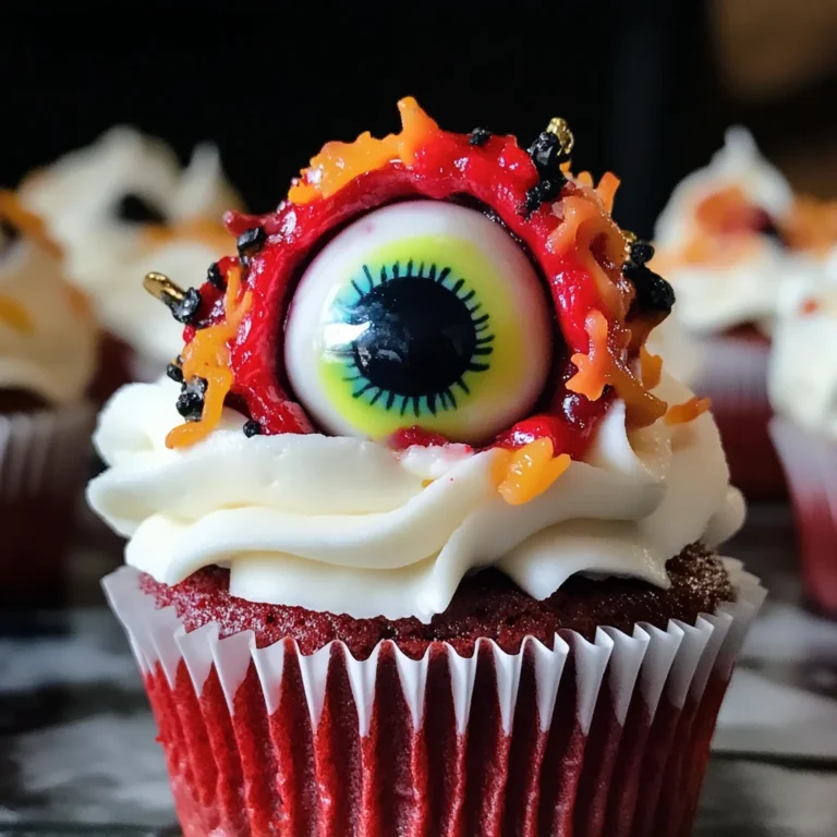 Halloween Augapfel Cupcakes