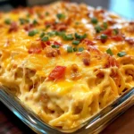 Spicy Southern Cheesy Chicken Spaghetti Casserole