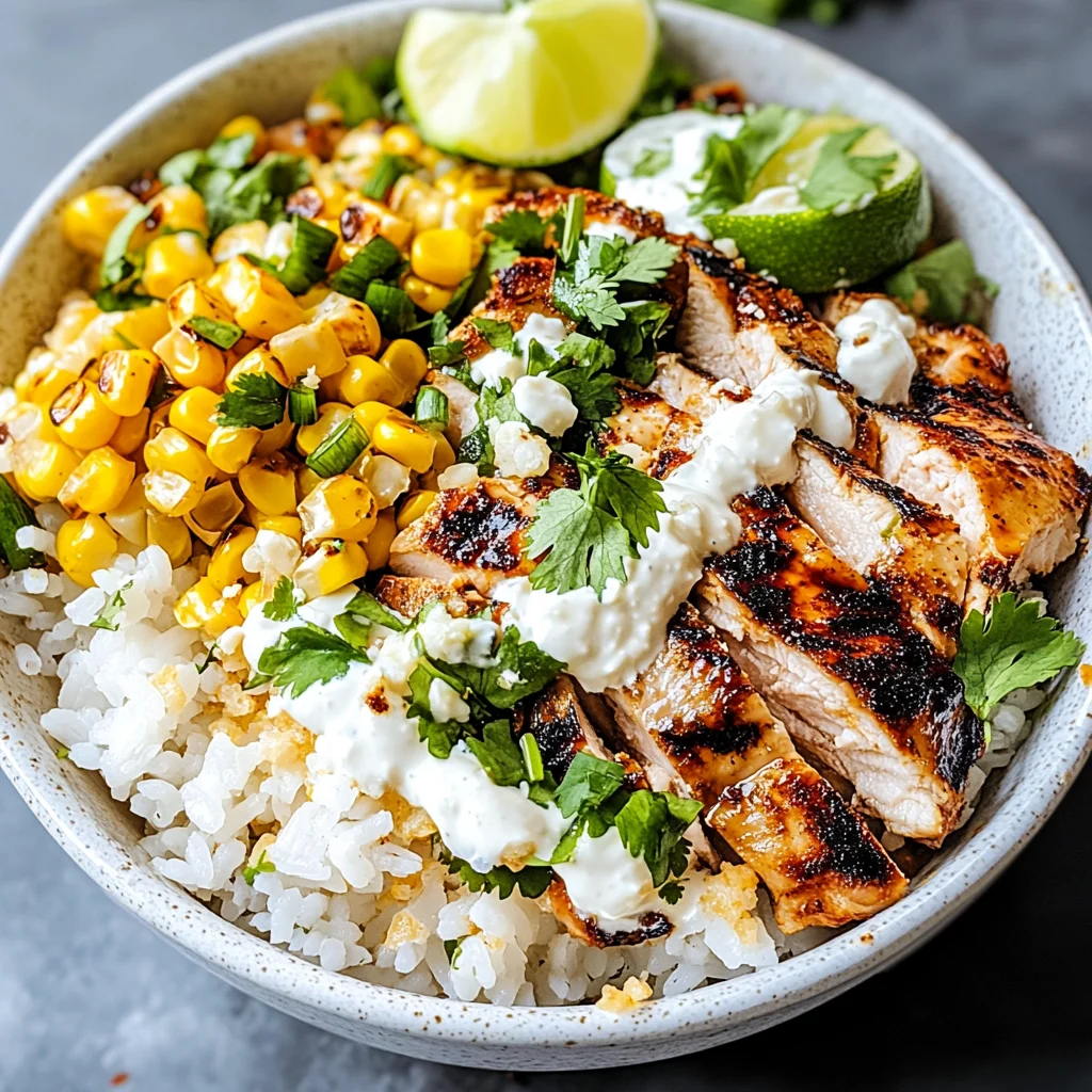 Street Corn Chicken Rice Bowl Recipe