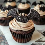 Vegan Oreo Bat Cupcakes