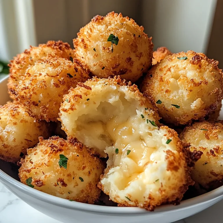 Air Fryer Cheesy Mashed Potato Balls
