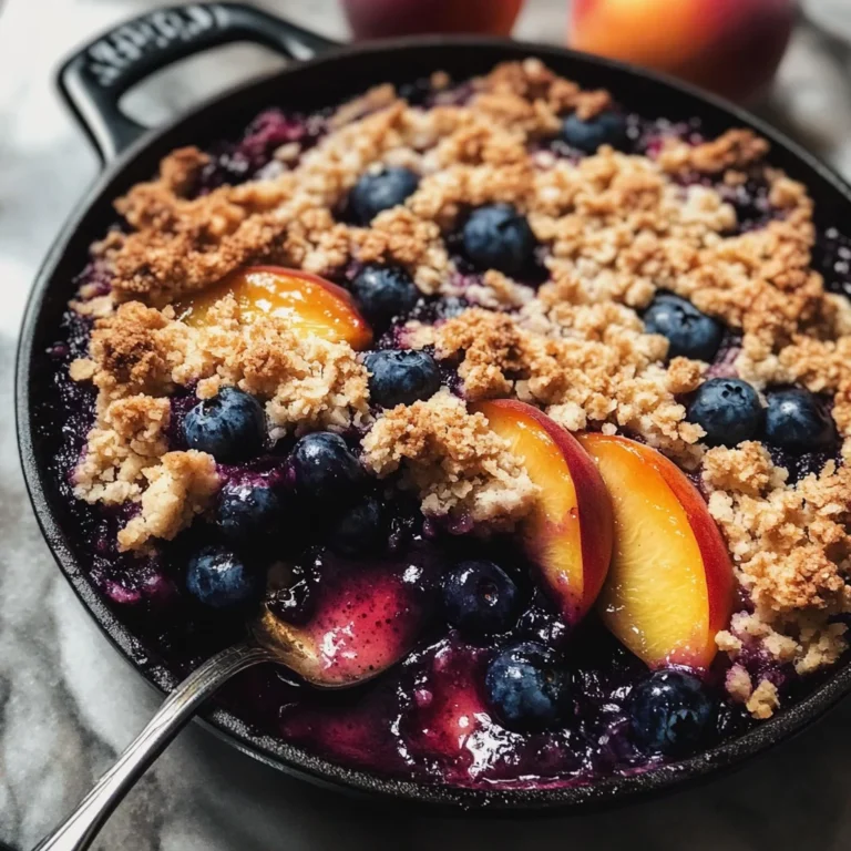 Blueberry Peach Crumble