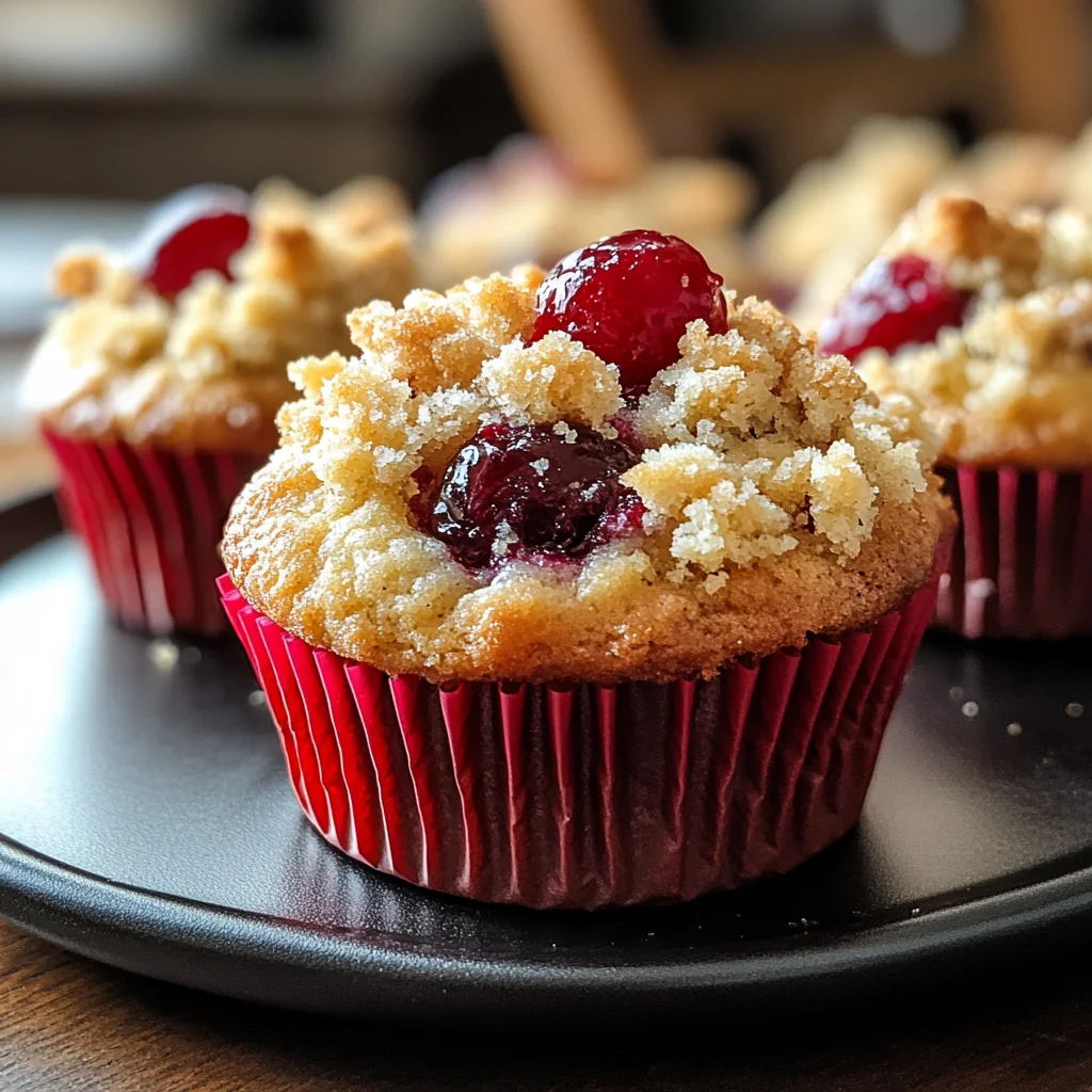 Cherry Cobbler Muffins
