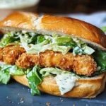 Crispy Chicken Caesar Sandwich