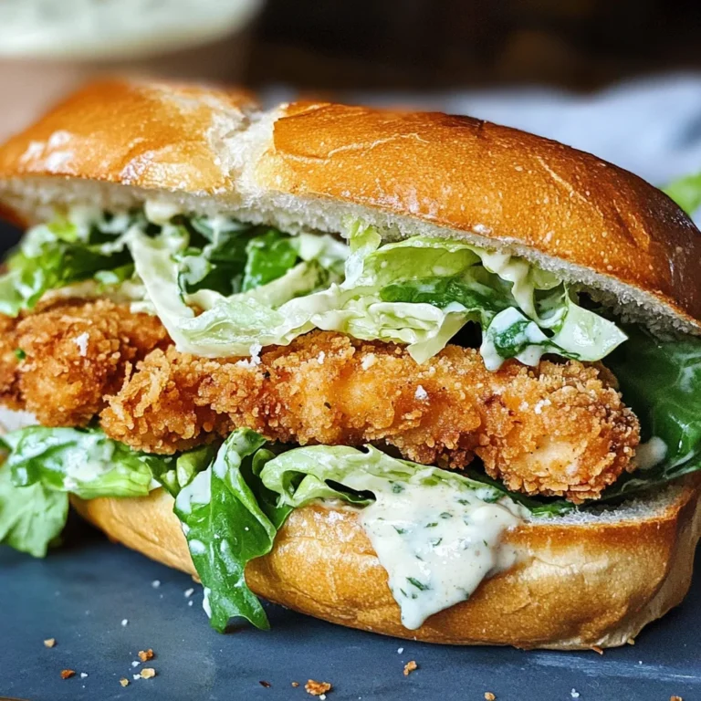 Crispy Chicken Caesar Sandwich