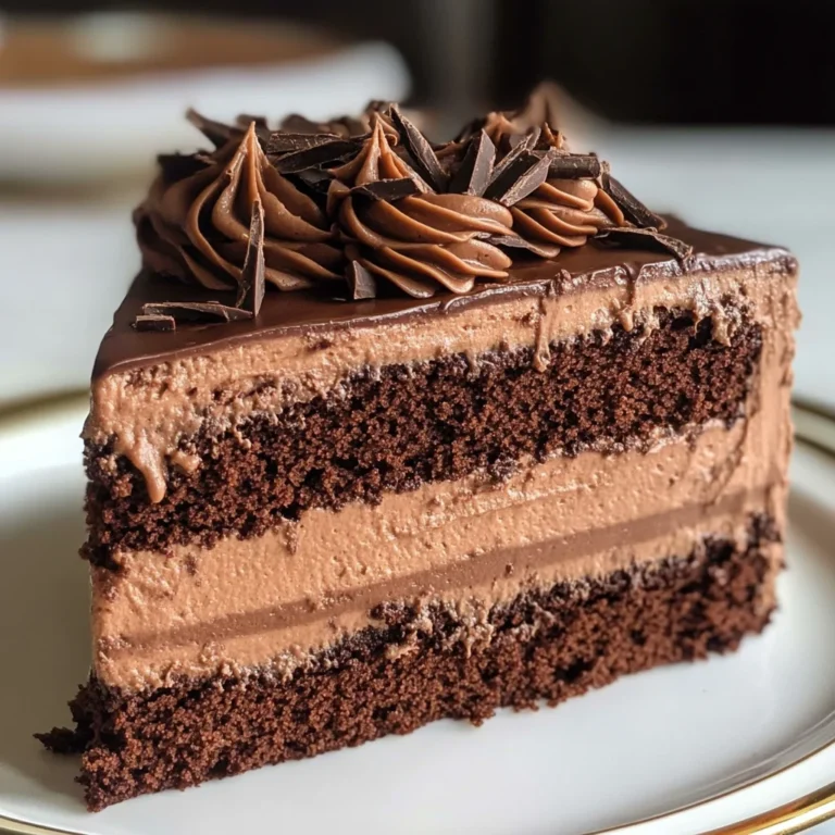 Easy Chocolate Mousse Cake Recipe