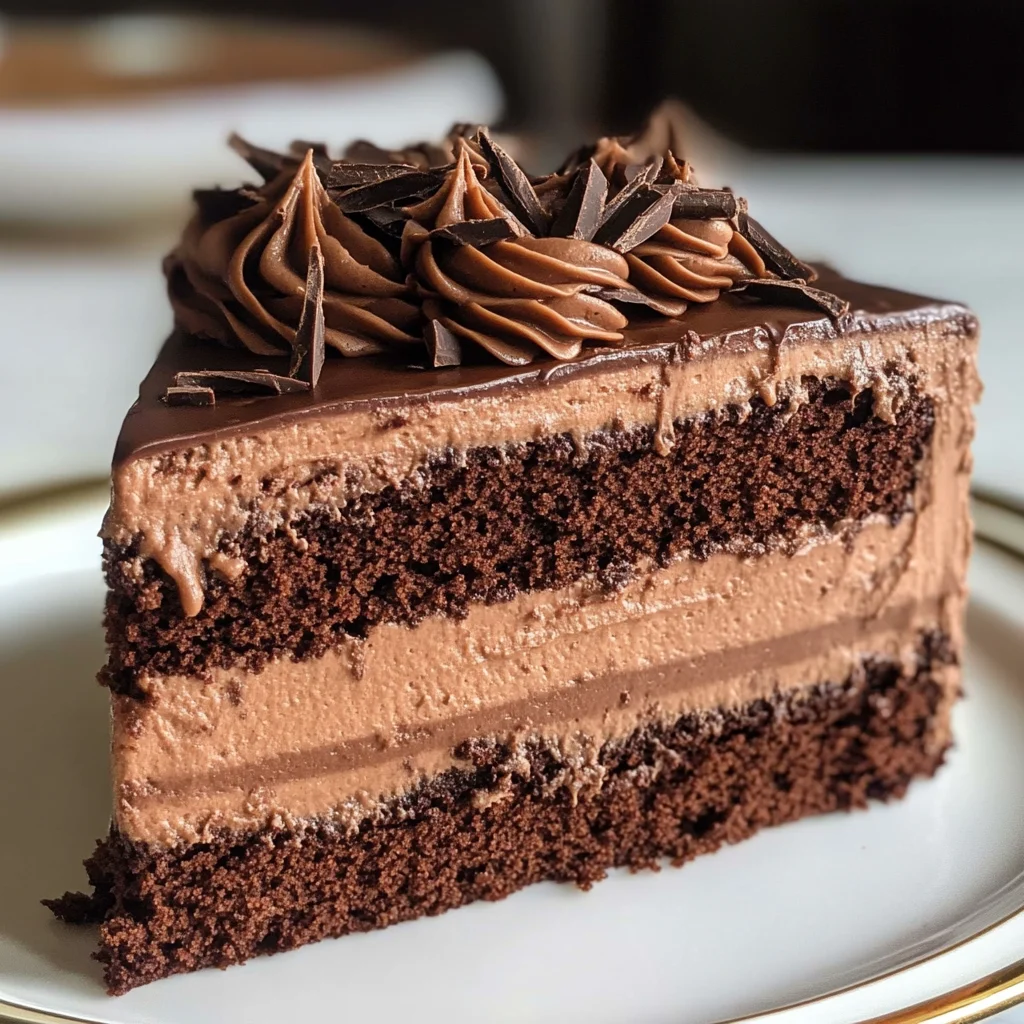 Easy Chocolate Mousse Cake Recipe