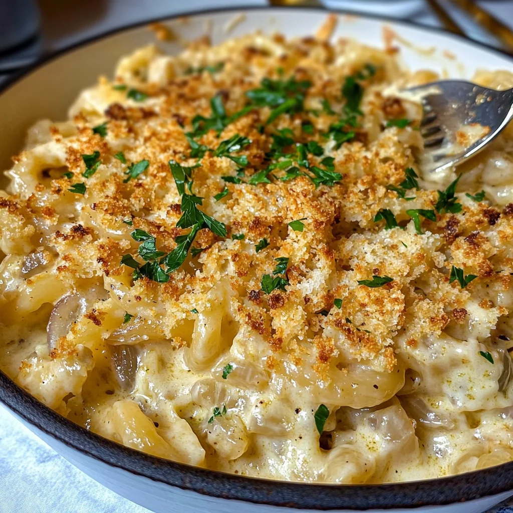 French Onion Soup Pasta Recipe