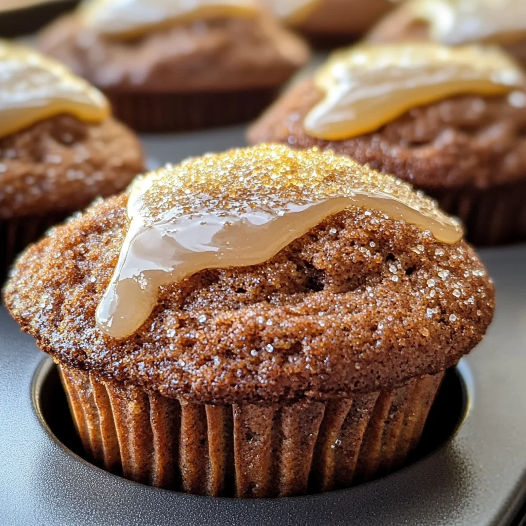 Glazed Gingerbread Muffins