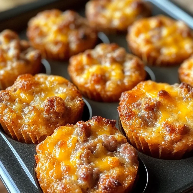High-Protein Pancake Sausage Mini Muffins