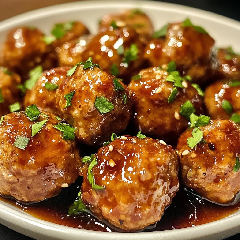 Honey Garlic Ground Turkey Meatballs 30 Minutes Easy Delicious