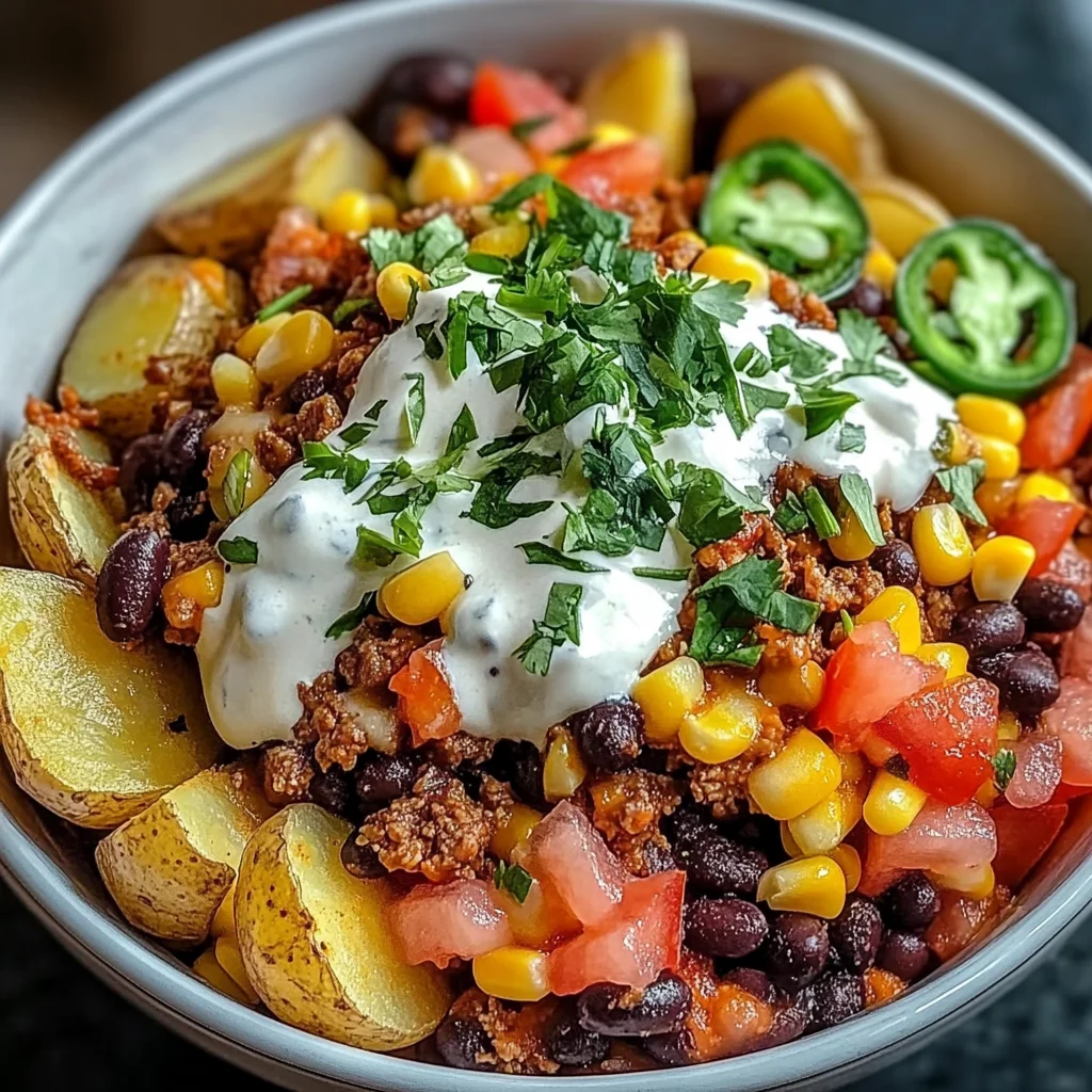 Loaded Potato Taco Bowl