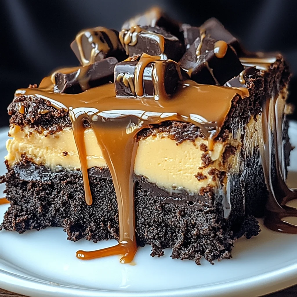 Milky Way Caramel Cheesecake Brownies