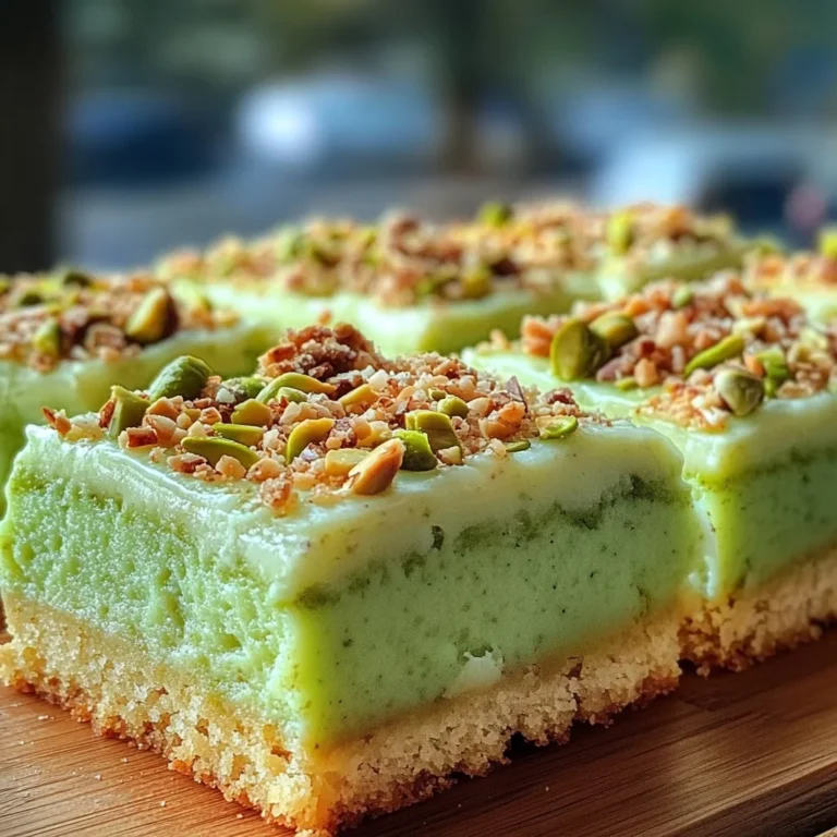 Pistachio Pudding Sugar Cookie Bars