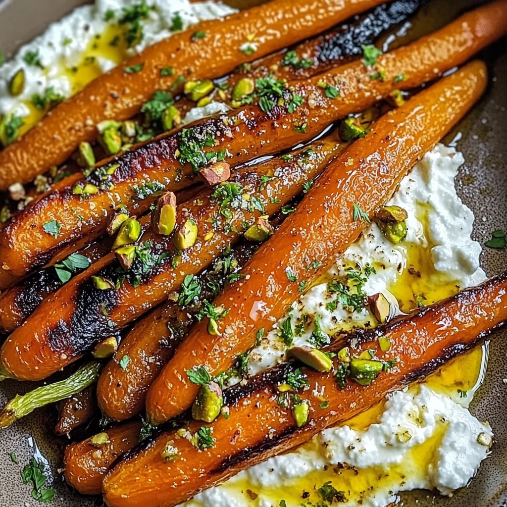 Roasted Carrots with Whipped Ricotta and Hot Honey