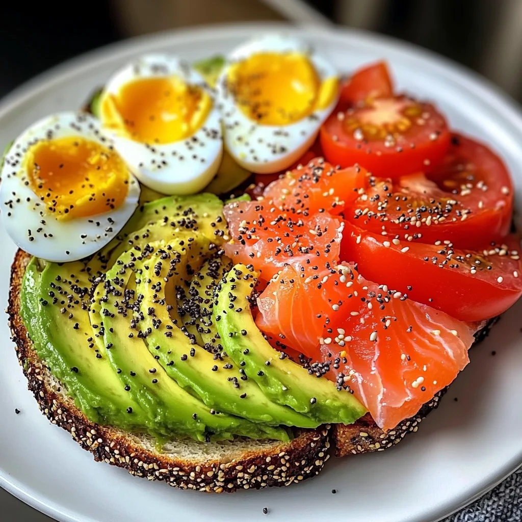 Smoked Salmon & Avocado Toast Power Plate