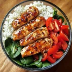 Spicy Honey Garlic Chicken Meal Prep Bowl