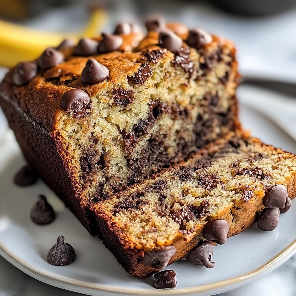Super Moist Chocolate Chip Banana Bread Recipe