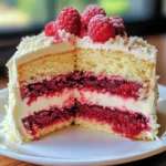 White Chocolate Raspberry Cake