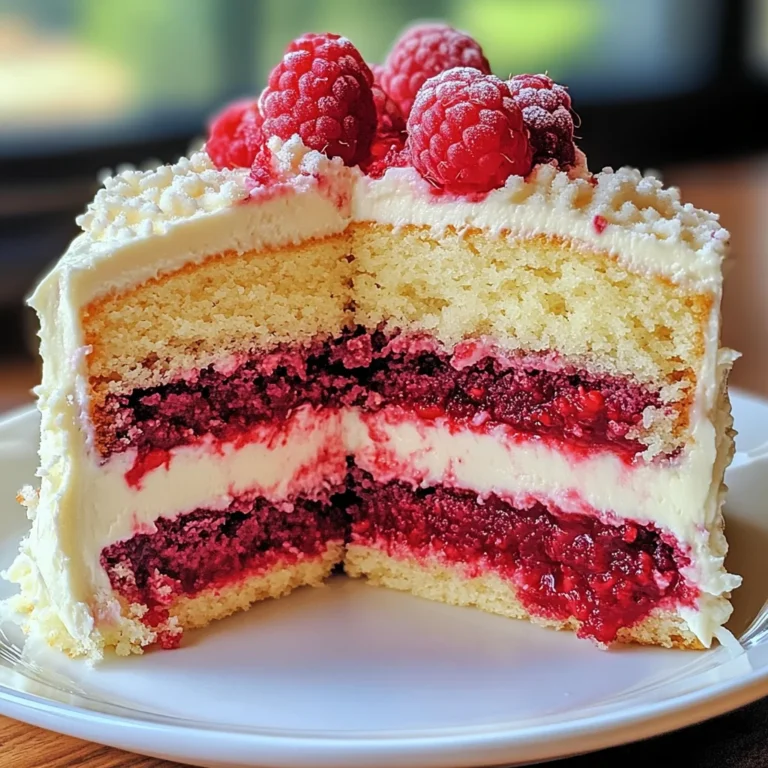 White Chocolate Raspberry Cake