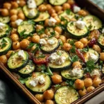 Zucchini & Chickpea Bake with Feta