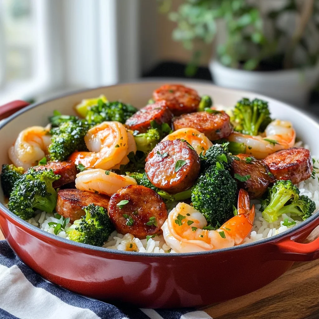 Honey Garlic Shrimp With Sausage and Broccoli: A Delightful Dish
