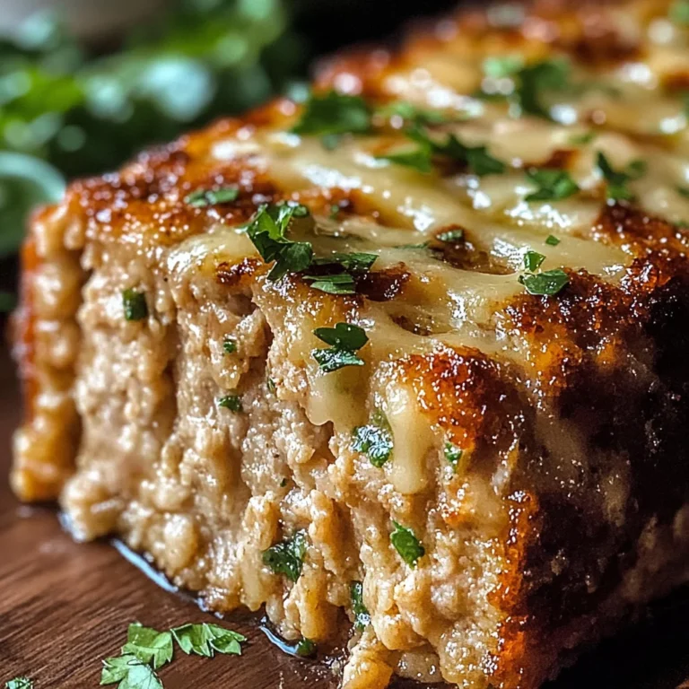 Juicy Garlic Parmesan Chicken Meatloaf: Comfort Food Delight