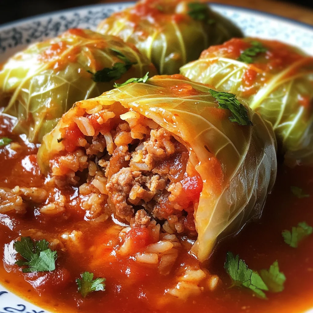 Polish Stuffed Cabbage Rolls: Comforting Flavor