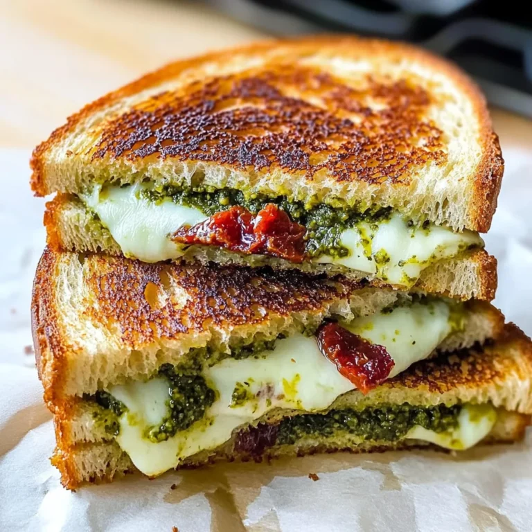 Sourdough Pesto Grilled Cheese
