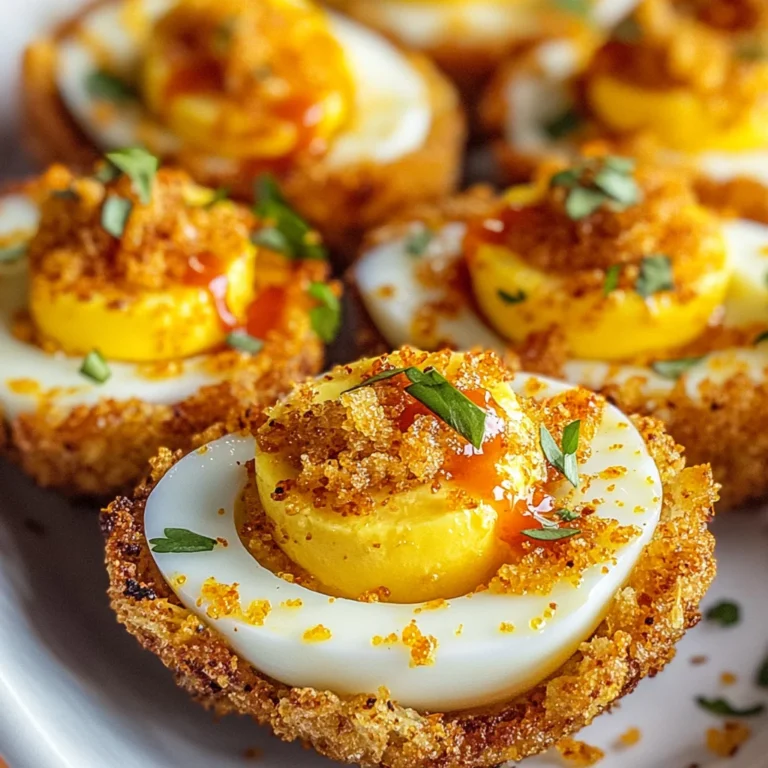 Cajun Style Fried Deviled Eggs