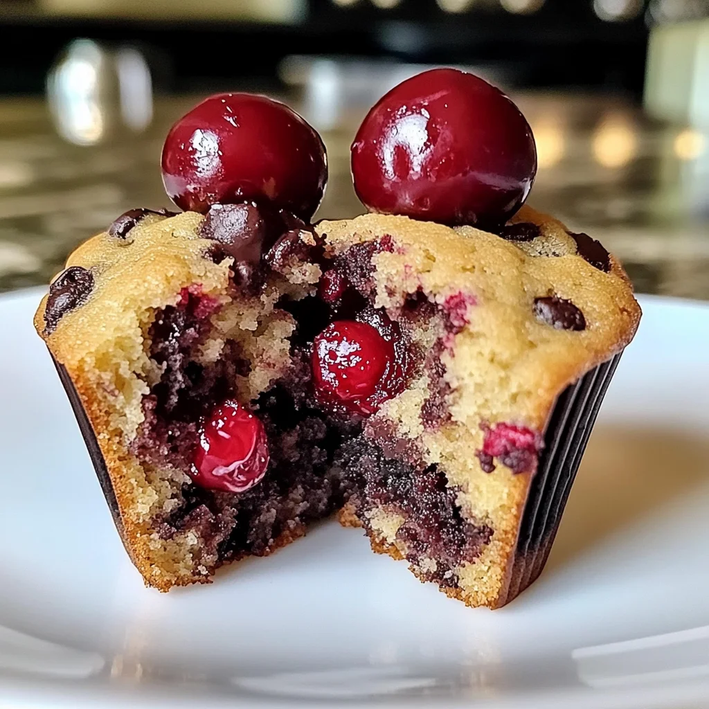 Cherry Chocolate Chip Muffins | Moist & Delicious Recipe