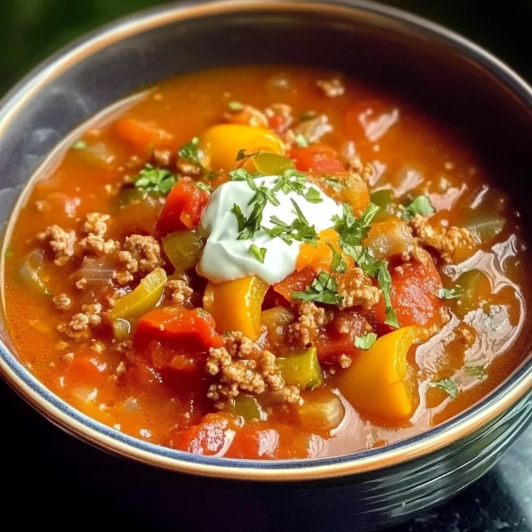 Crock Pot Stuffed Pepper Soup