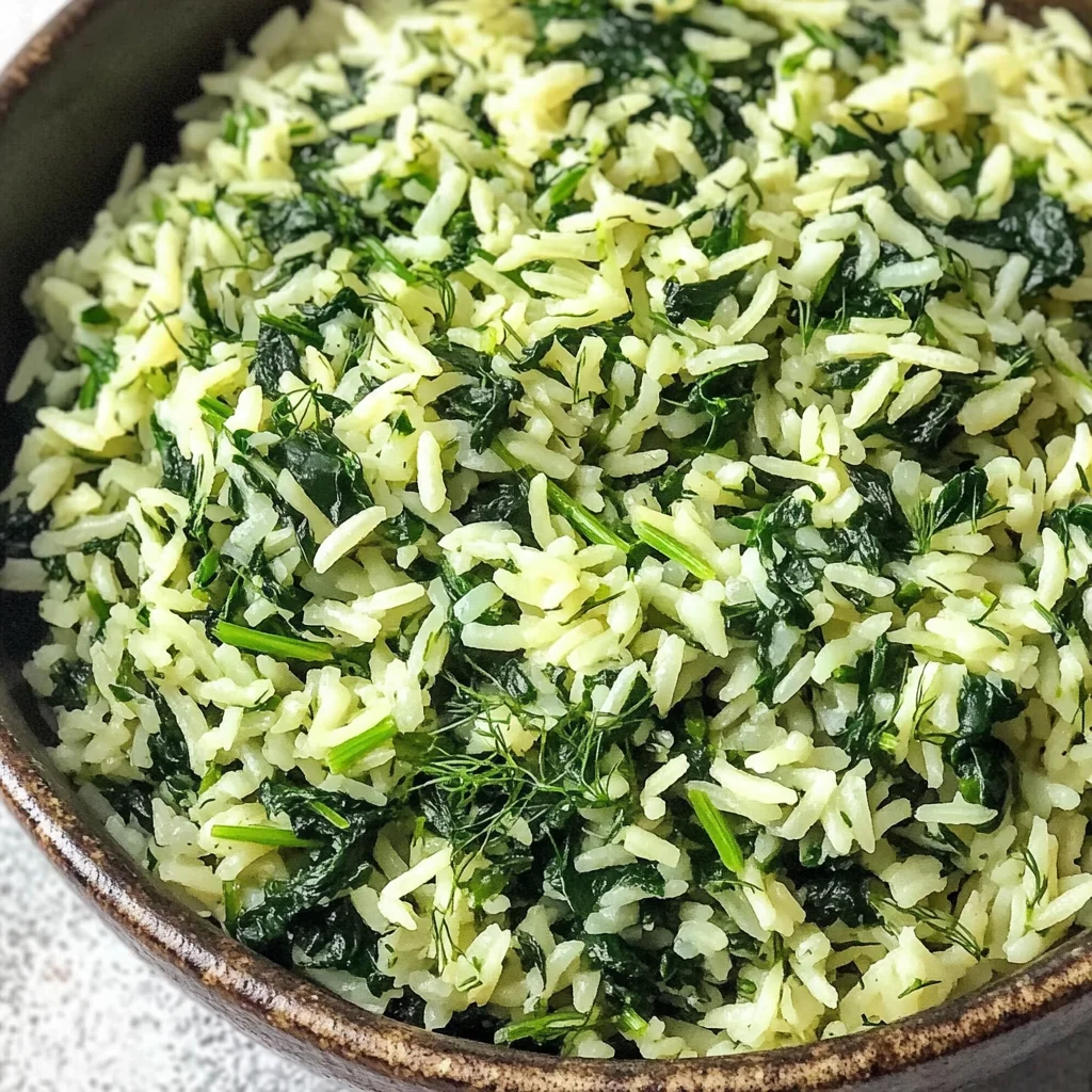 Easy Spinach Rice Recipe (Spanakorizo)