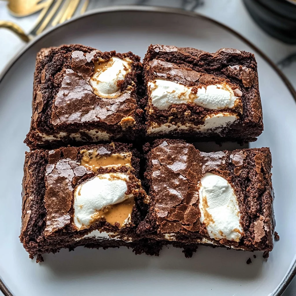 Fluffernutter Brownies