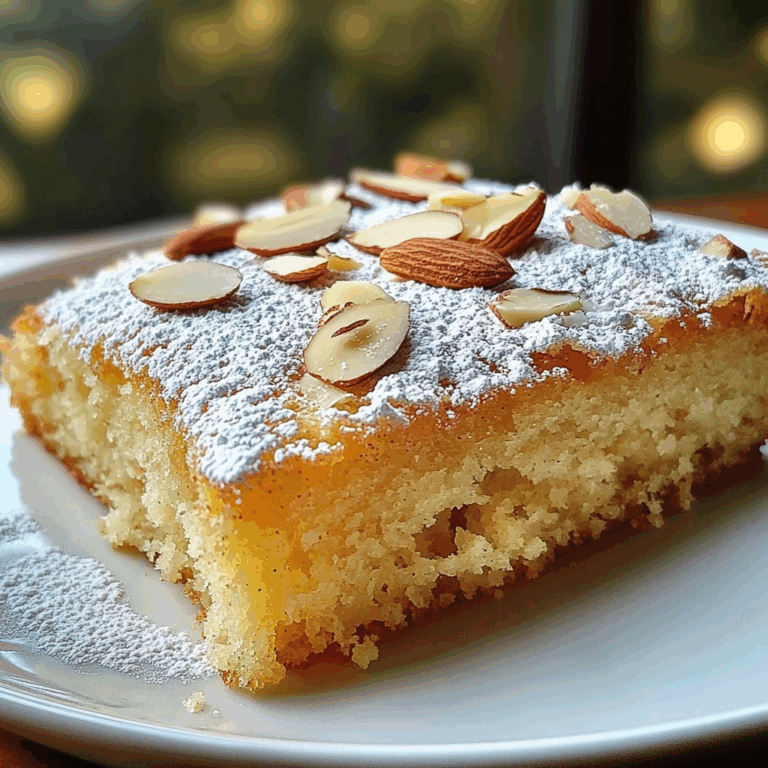 Greek Almond Cake (Amygdalopita) – Moist & Traditional Mediterranean Dessert