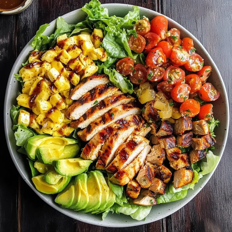 Grilled Chicken Cobb Salad with Honey Dijon {Paleo, Whole30 Option}