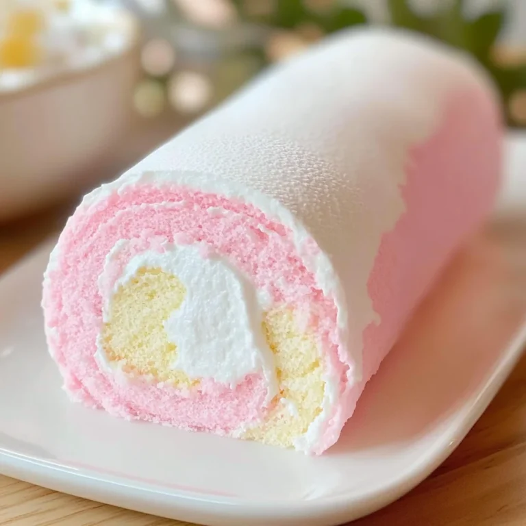 Japanese Cotton Candy Cake Roll