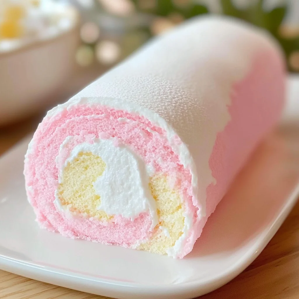 Japanese Cotton Candy Cake Roll