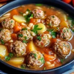 One-Pot Easy Meatball Soup the Whole Family Will Love