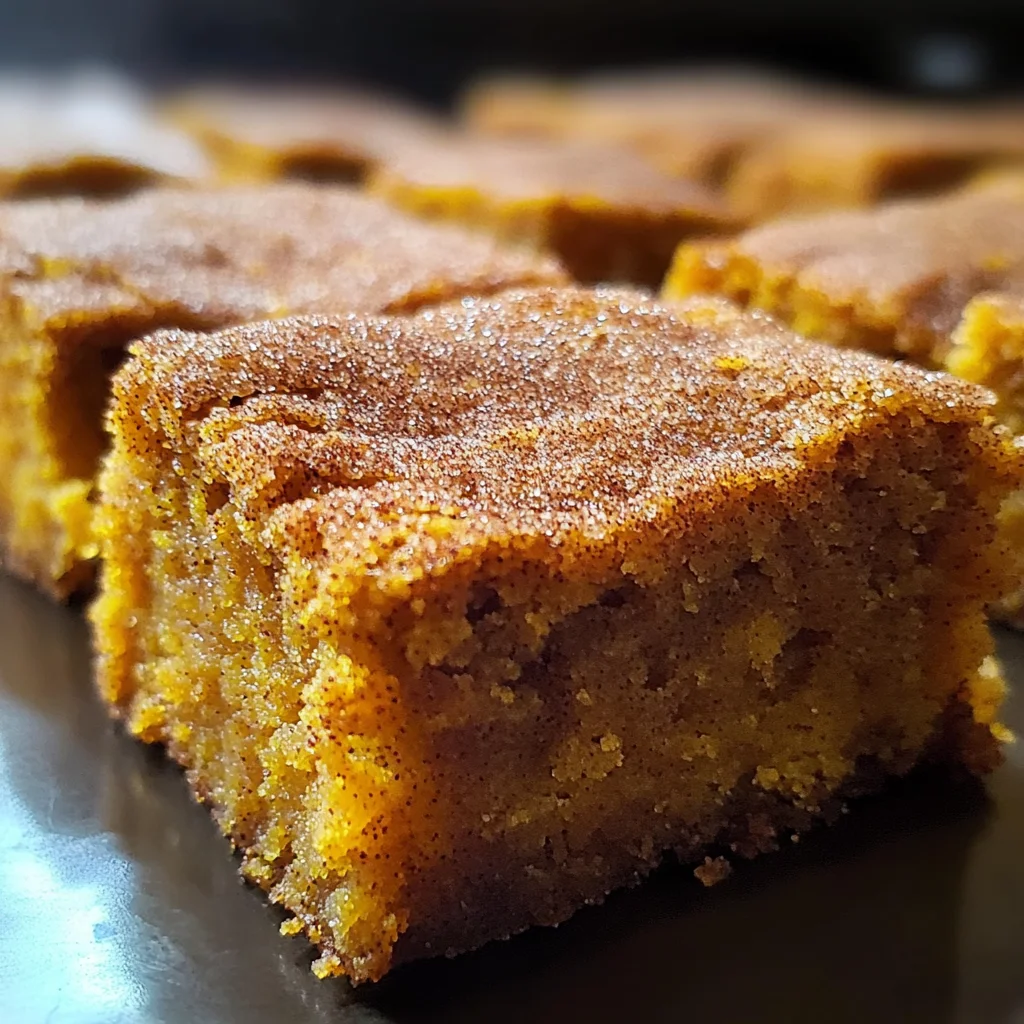Pumpkin Snickerdoodle Blondies Recipe