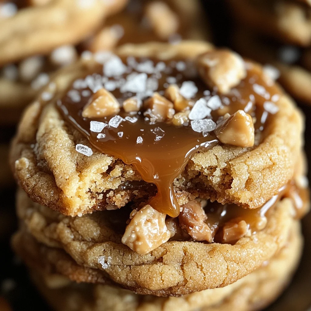 Salted Caramel Crunch Cookies