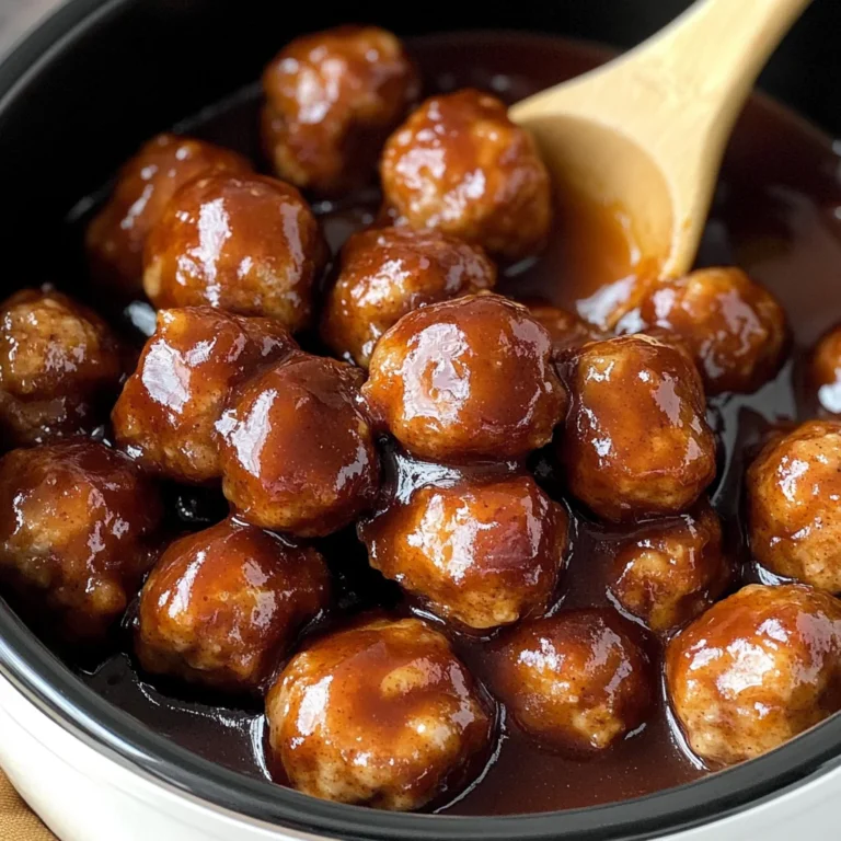 Slow Cooker Apple Butter Meatballs
