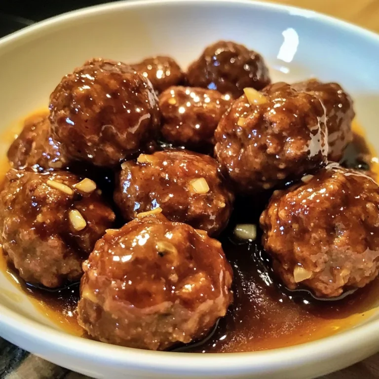 Slow Cooker Honey Garlic Meatballs