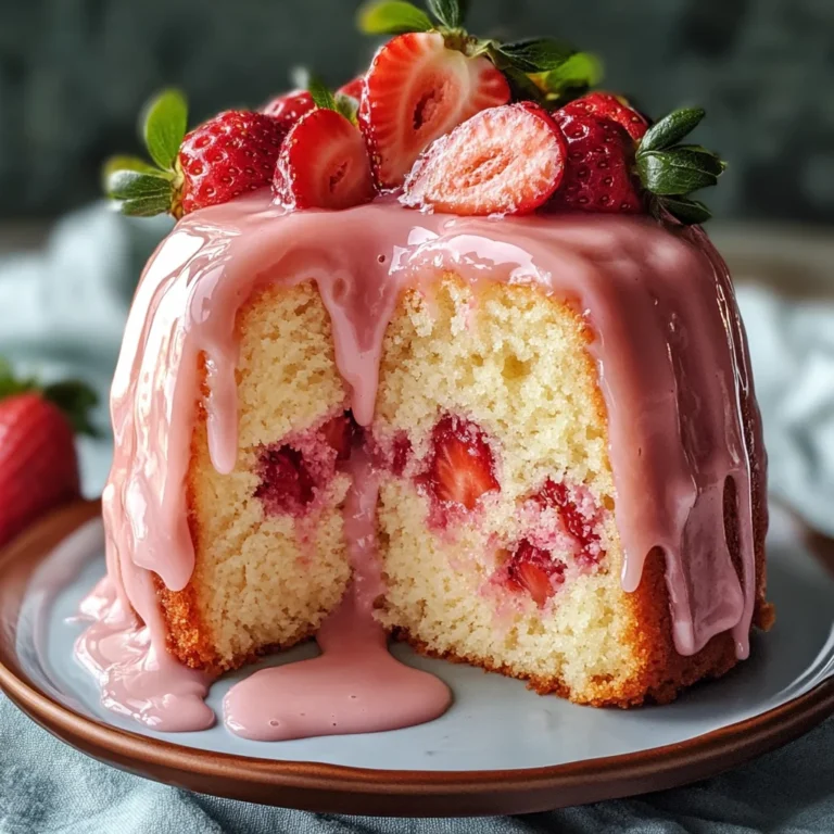 Strawberry Milkshake Pound Cake: A Sweet Delight Awaits!