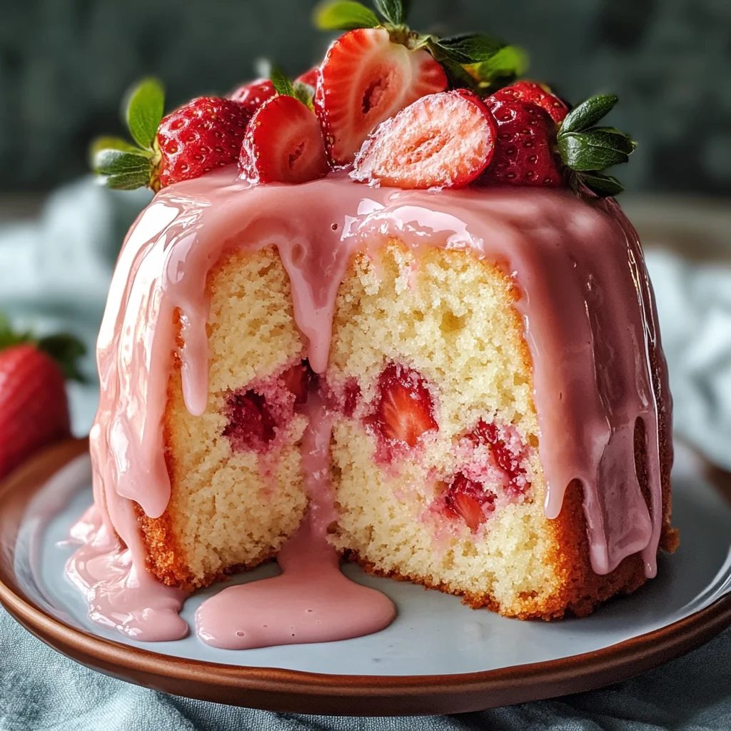 Strawberry Milkshake Pound Cake: A Sweet Delight Awaits!